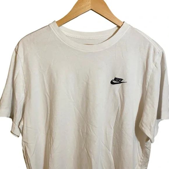 THE NIKE TEE Men's T-shirt Sweatshirt 100% Cotton White Size L - Picture 3 of 14